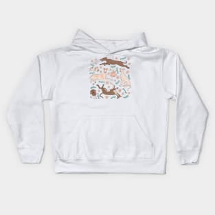 Greyhounds & Stuffed bunnies Kids Hoodie